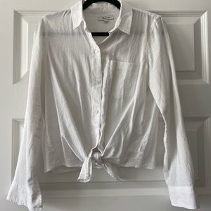MADEWELL tie front shirt